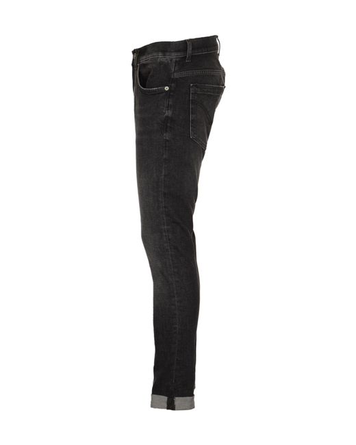 Dondup Black George Skinny Jeans for men