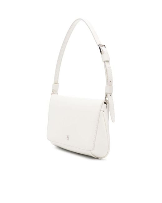 AMINA MUADDI White Top Handle Shoulder Bag