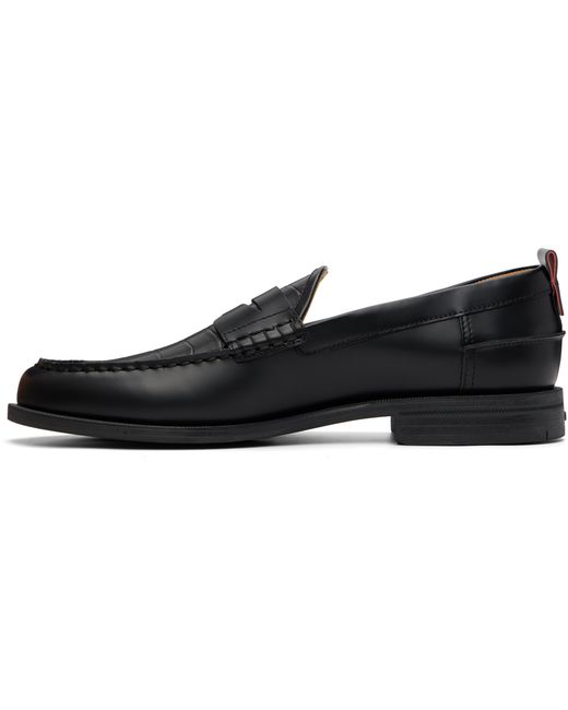 Boss Black Round-Toe Loafers for men