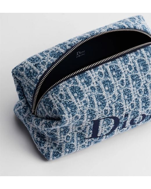 Dior Blue Iviera Large Travel Venus Pouch