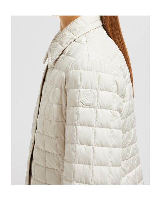 Moncler White Epinal Quilted Down Jacket