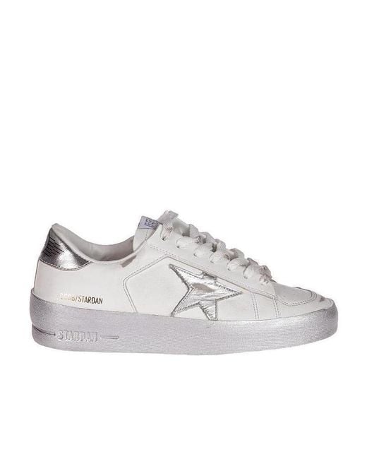 Golden Goose Deluxe Brand Gray Stardan Lace-Up Sneakers