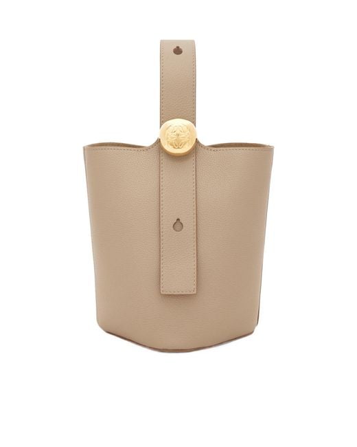 Loewe White Pebble Mini Bucket Bag