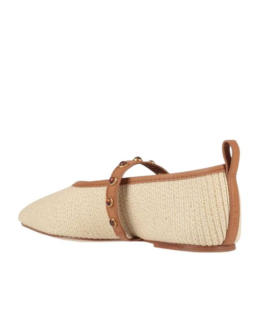 Rag & Bone Natural Two-Tone Ballet Flats