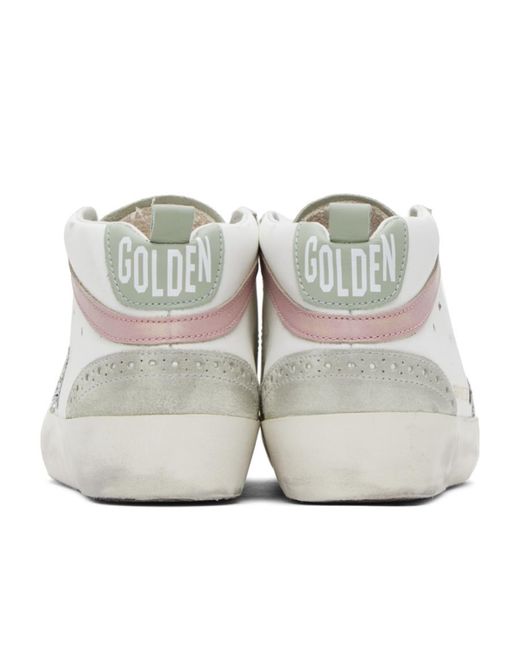 Golden Goose Deluxe Brand White Mid Star High-Top Casual Shoes