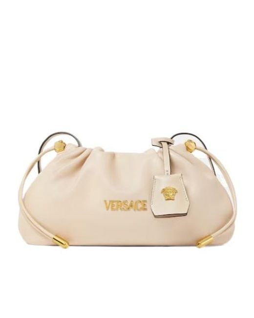 Versace Natural Mini Tag Shoulder Bag
