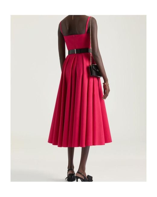 Givenchy Red Sliced Long Dress