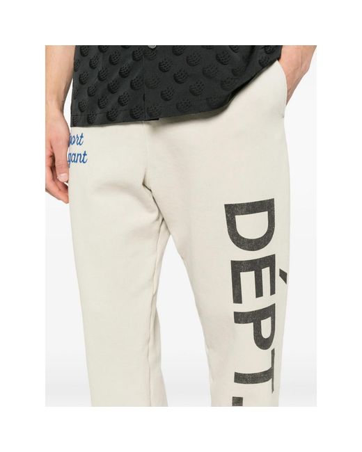 GALLERY DEPT. White Elastic Waist Sports Pants for men