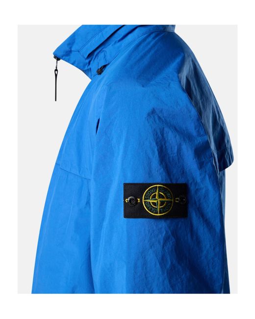 Stone Island Blue Metal Lamina Ripstop Jacket for men