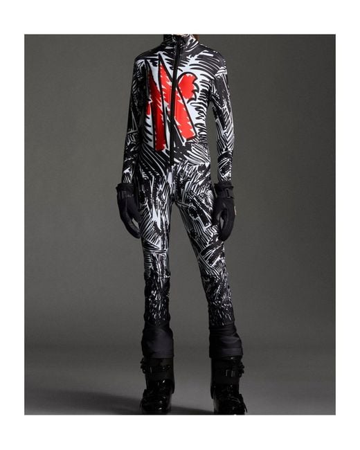 Moncler Red Printed Jumpsuit