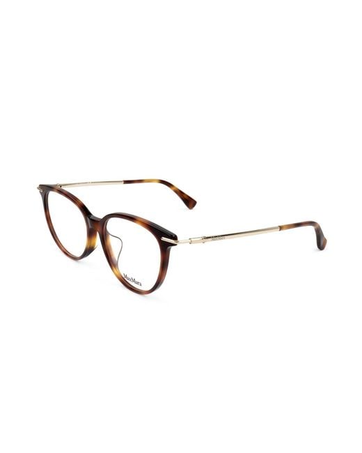 Max Mara Black Round Frame Glasses