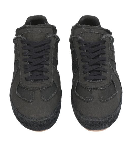 Maison Margiela Black Minimalist Low-Top Casual Shoes