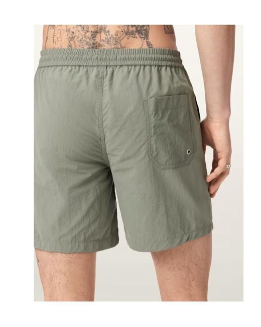 AllSaints Green Odyssey Slim Fit Swim Shorts for men