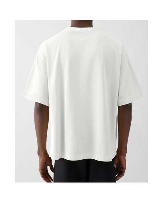 Jacquemus White The Rond Carré Short-Sleeved T-Shirt for men