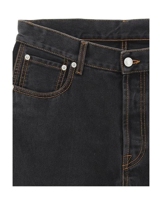 McQueen Black Straight-Leg Jeans for men