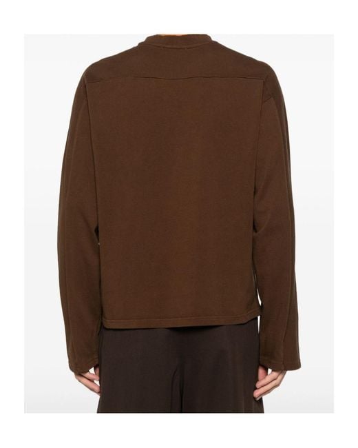 Entire studios Brown Long-Sleeved T-Shirt for men