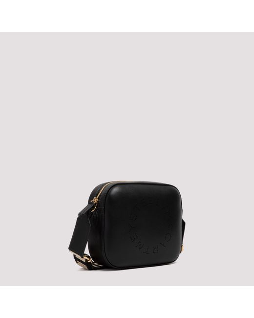 Stella McCartney Black Stella Logo Mini Crossbody Bag
