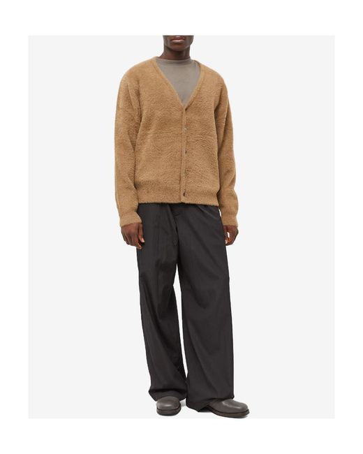 Dries Van Noten Black Elastic Casual Pants for men