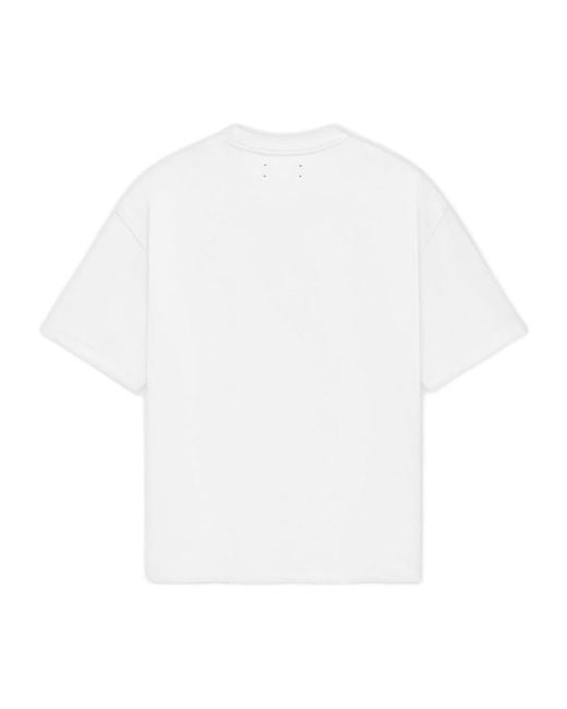 Amiri White Ma Skater Logo Embroidered Crewneck T-Shirt for men