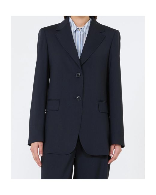 Max Mara Black Studio Mstassenzi Single-Breasted Jacket