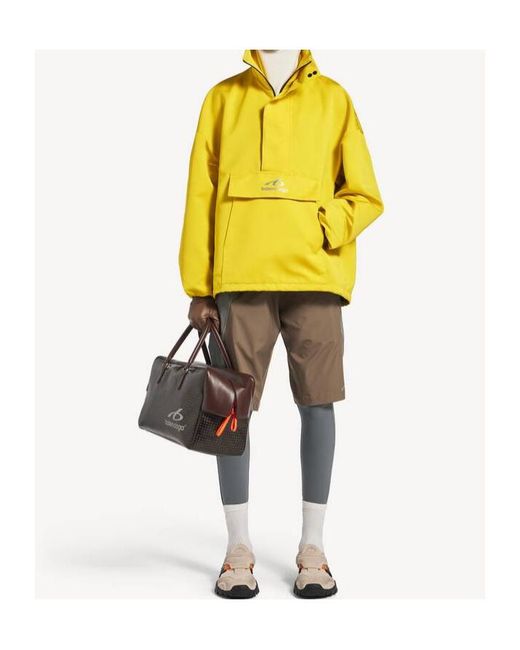Balenciaga Yellow Bodies Half-Zip Jacket for men
