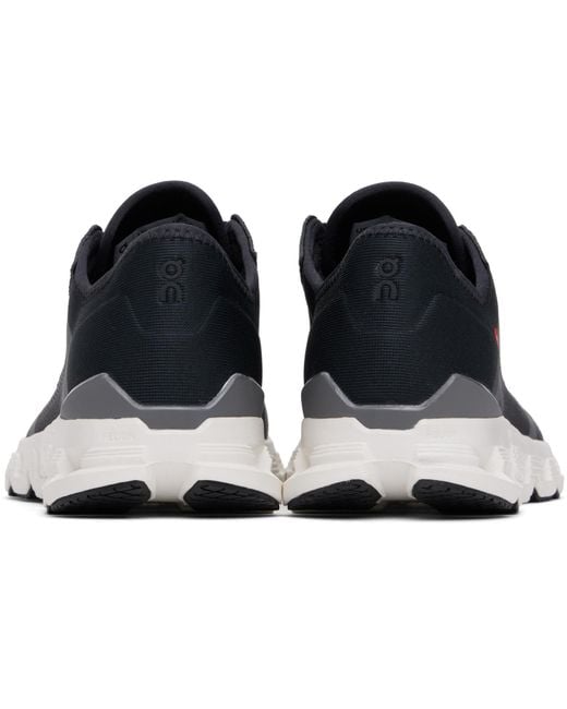 On Shoes Black Laced Sneakers for men