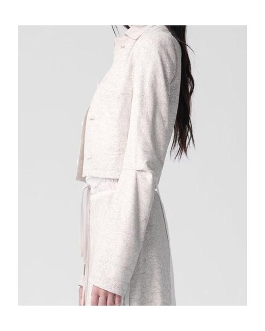 Ann Demeulemeester Multicolor Phae Cropped Cropped Jacket