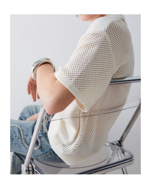 Liu Jo White Top With Openwork Details