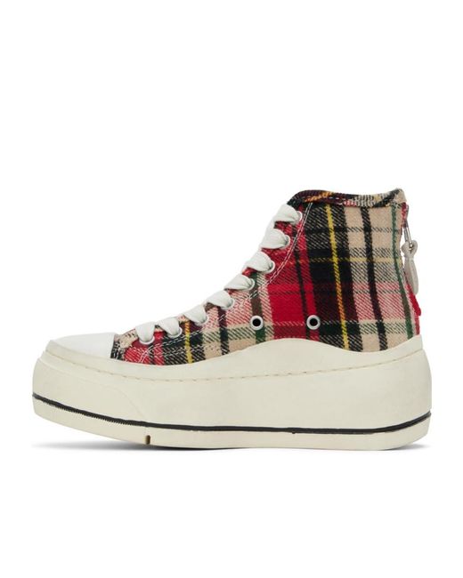 R13 Multicolor Lace-Up High-Top Sneakers