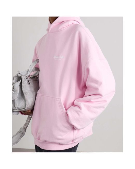 Balenciaga Pink Beverly Hills Oversized Hoodie
