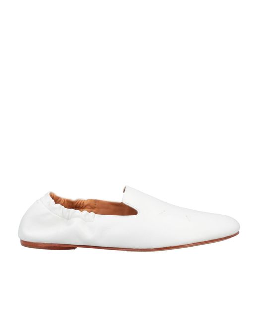 Maison Margiela White Comfy Stylish Flat Shoes