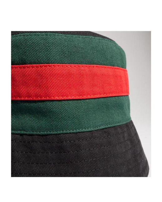 Gucci White Stripe Detailed Bucket Hat for men