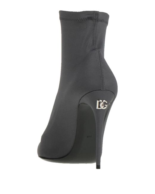 Dolce & Gabbana Black Solid Color Ankle Boots