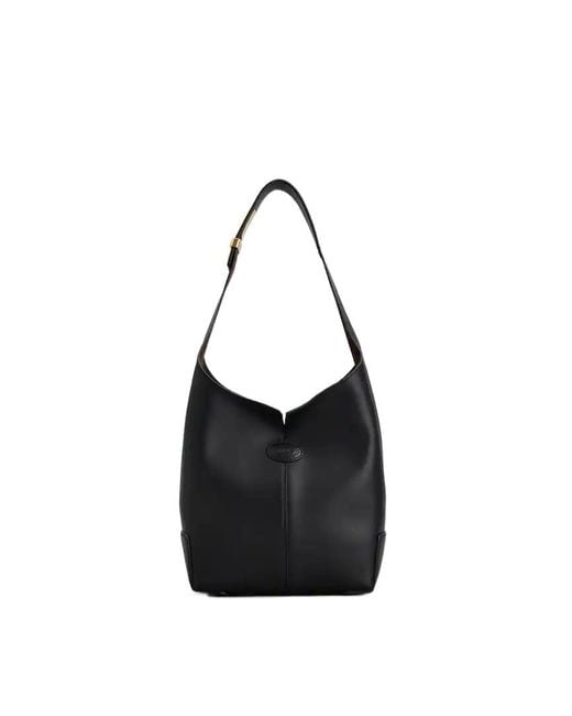 Tod's Black Di Bag Folio Shoulder Bag
