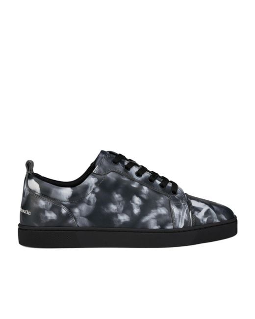 Christian Louboutin Black Louis Jr Canopy Graphic-Print Sneakers for men