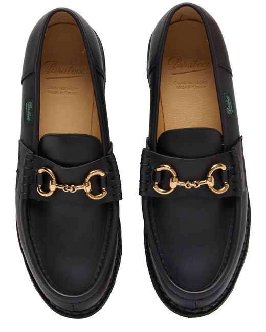 Paraboot Black Orsay Loafers
