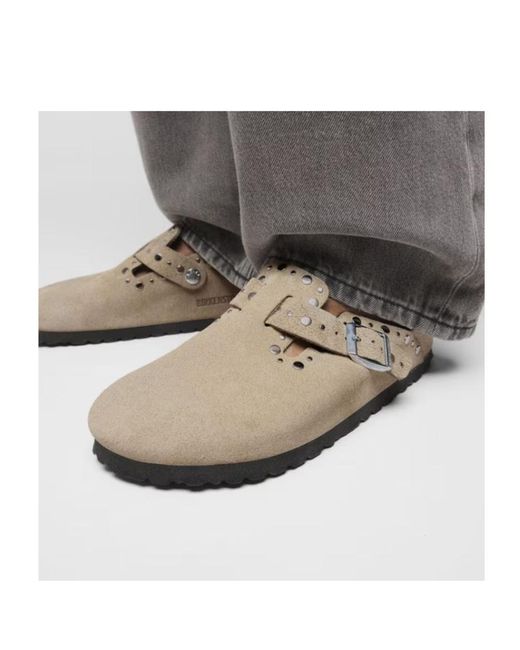 Birkenstock Brown Boston Rivet Clogs