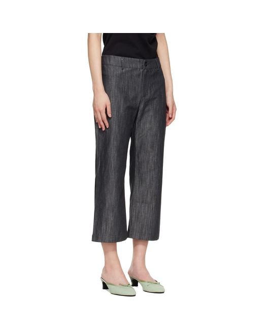 Paloma Wool Black Belt Loop Casual Pants