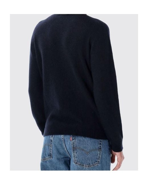 Roberto Collina Blue Crewneck Knitted Jumper for men