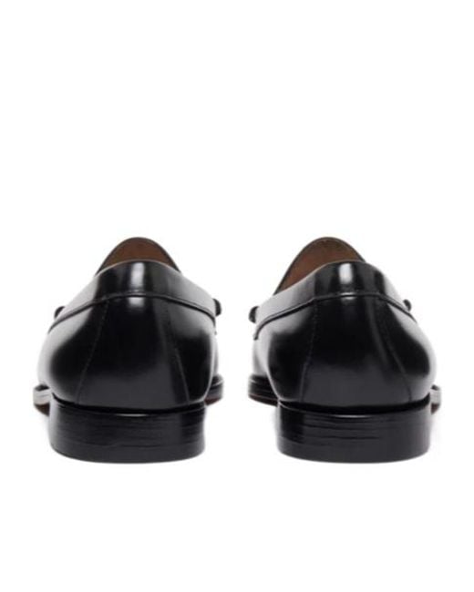 G.H.BASS Black Weejuns Leather Loafers for men