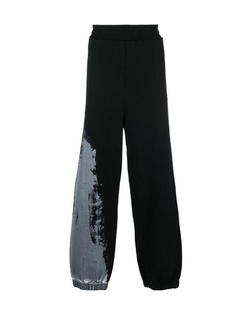 A_COLD_WALL* Black A-Cold-Wall* Faded Abstract-Print Track Pants for men