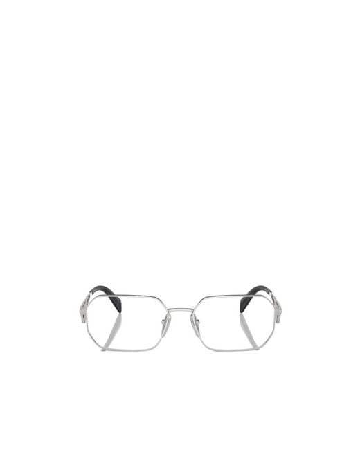 Prada Natural Eyewear Rectangular Frame Glasses