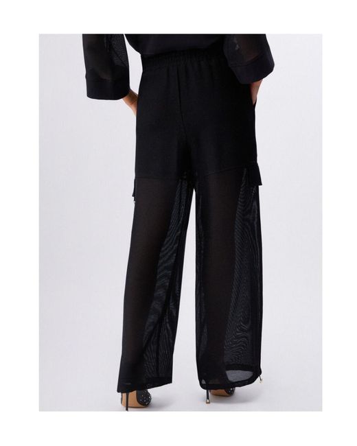 Liu Jo Black Drawstring Cargo Pants