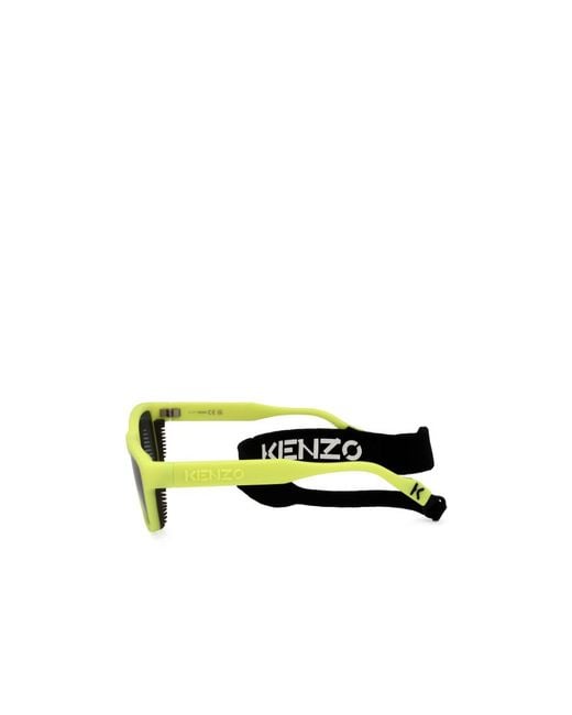 KENZO Green Logo Sunglasses for men