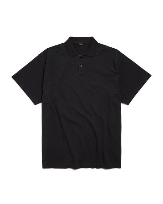 Balenciaga Black Bb Garderobe Polo Shirt for men