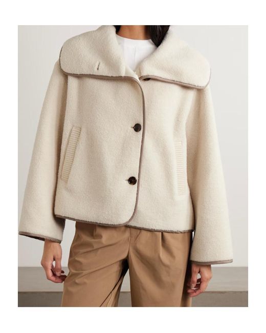 Varley Natural Romane Jersey-Trimmed Fleece Jacket