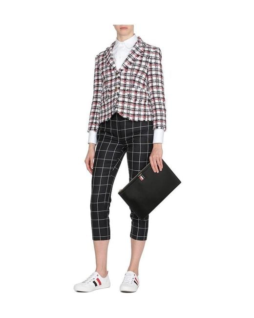 Thom Browne Black Zippered Clutch