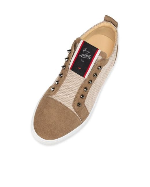 Christian Louboutin Brown Fav Fique A Vontade Low-Top Casual Sneakers for men
