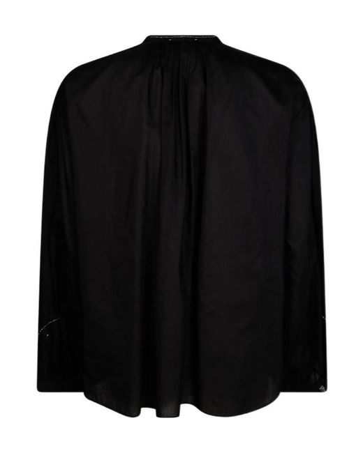 Forte_forte Black Long-Sleeved Shirt