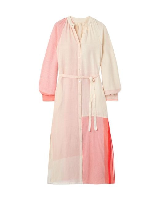 Lemlem Pink Shirt-Style Dress